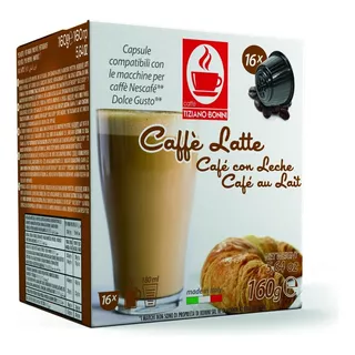 Cápsulas Bonini Dolce Gusto - Caffé Latte X 16 Cápsulas