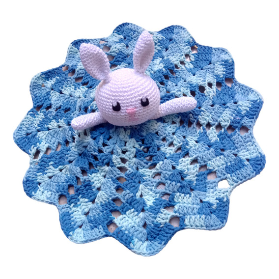 Mantita De Apego Para Bebé Conejo Amigurumi Crochet