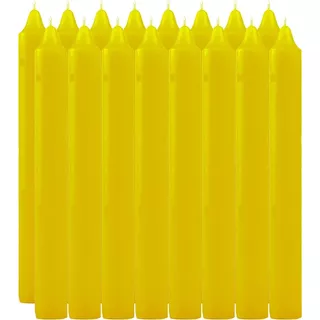 Velas Largas Amarillas X 100 Unidades - Parafina X Mayor