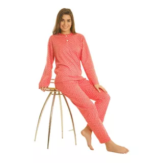 Pijama Mujer De Invierno Yacard Con Cartera Abrigado 