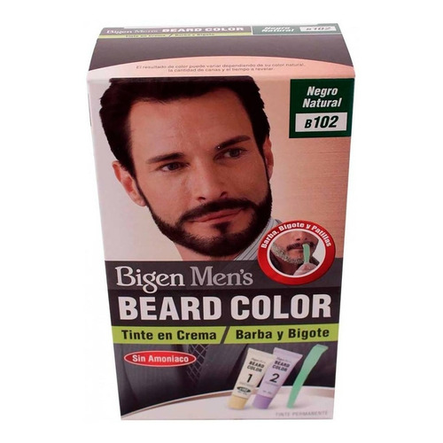  Tinte para caballero Bigen Men barba negro natural 40g