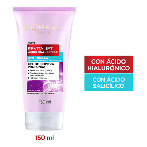 Gel De Limpieza Anti Brillo L´oréal Paris Revitalift X 150ml Momento De Aplicación Día/noche Tipo De Piel Mixta