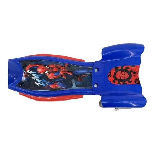 Scooter Con 3 Ruedas Y Canastilla  Spiderman Producto Orig. Color Azul