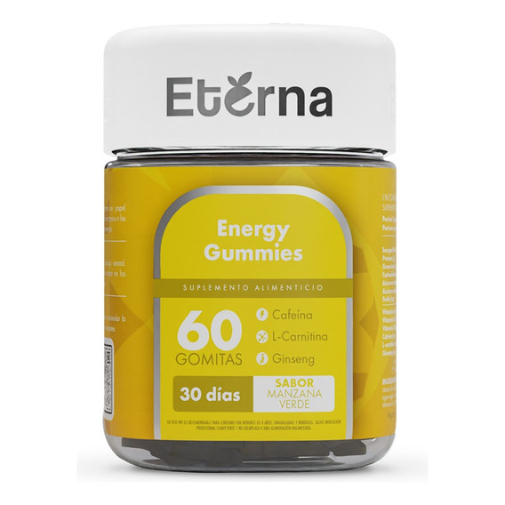 Eterna Energy Gummies Con Cafeína, Ginseng Y L-carnitina  