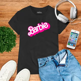 Franela Niña/niño Unisex Personalizada Barbie Logo