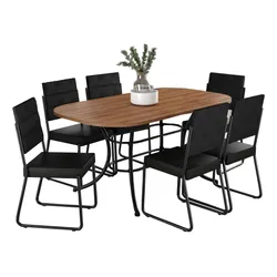 Conjunto Sala De Jantar Com Mesa E 6 Cadeiras Fenix Carraro no Mercado Livre com oferta e cupom de desconto