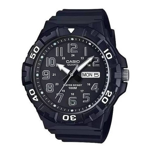 Reloj pulsera Casio MRW-210H con correa de resina color negro