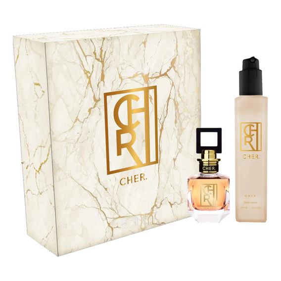 Set Perfume Mujer Cher Onyx 50 Ml + Crema Corporal