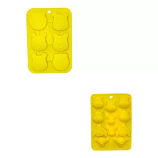 Kit Forma Molde Silicone Para Bolo/chocolate Do Ursinho Pooh