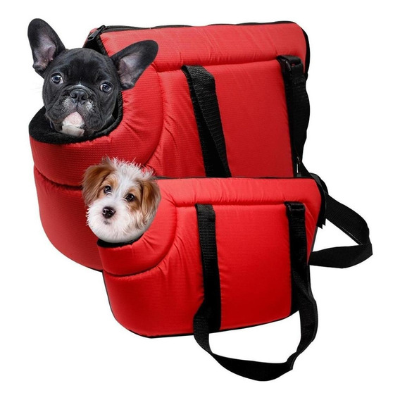 Bolsa Transportadora De Viaje Para Perros Pequeños Combo 2pz