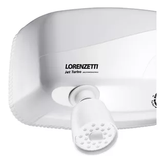 Chuveiro Elétrico De Parede Lorenzetti Jet Turbo Multitemperaturas Branco 7800w 220v