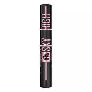 Máscara De Pestañas Lavable Maybelline Sky High Cosmic Black Color Negro