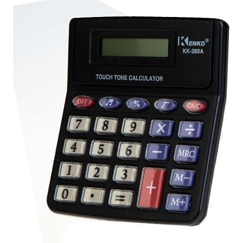 Calculadora Digital De Escritorio Kenko268 Rey Ofertas Color Negro