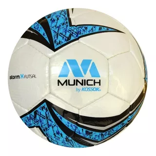 Pelota Futsal Nº 4 Munich Storm Futbol Sala Medio Pique Color Azul