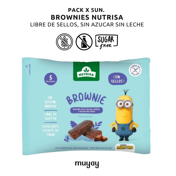 Pack 5u Brownie Nutrisa