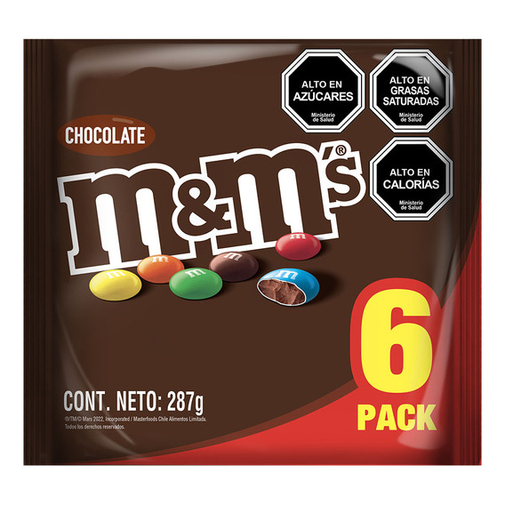 M&m Chocolate Con Leche 48g X 6un