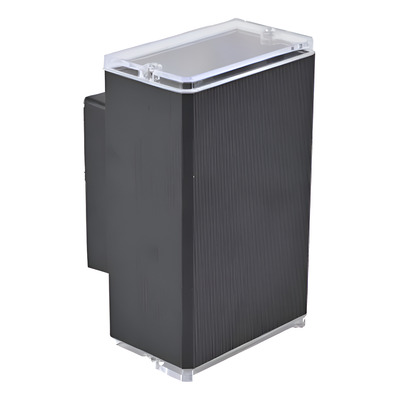 Bidireccional Stock Aluminio Negro Exterior Gu10 Calidad