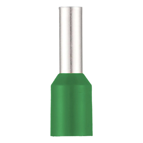 Puntera Hueca Tubular 6mm Verde (x100u) Ze6012 Zoloda 