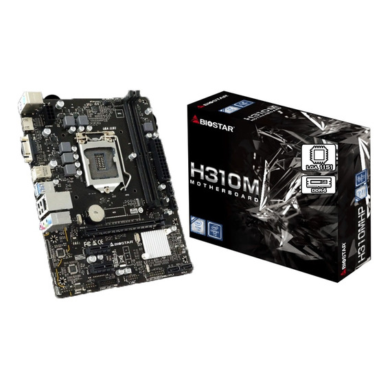 Mother Biostar H310mhp Intel Lga1151 Ddr4 Hdmi Vga Pcreg