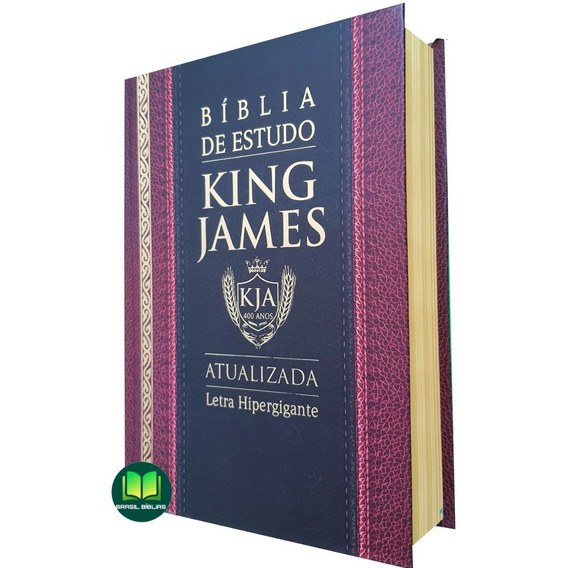 Bíblia King James De Estudo Atualizada | Kja | Letra Hiper G
