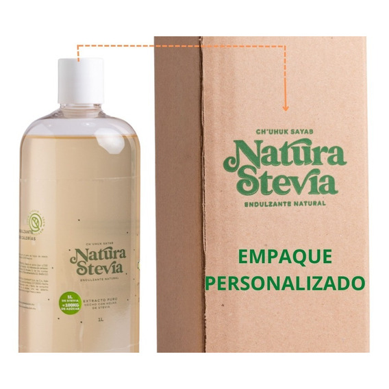 Stevia Liquida Natural De 1 Litro Con Promoción.¡no Amarga,!