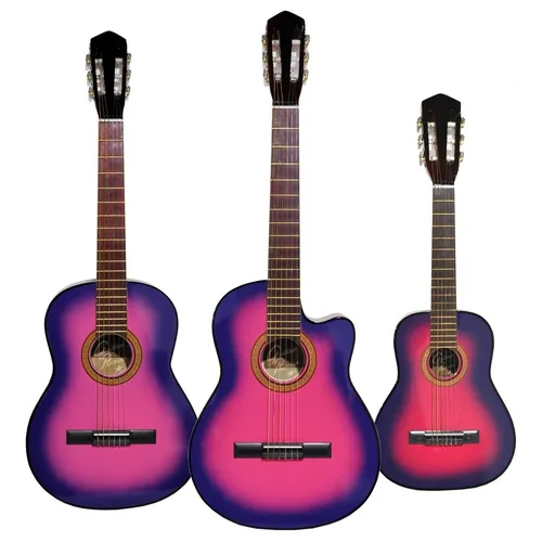 GUITARPREMIER® - Instrumentos \u0026 Sonido | Guitarra Criolla Rosalila Rosa Niña 4/4 3/4 1/2 + Funda Pua - $ 7.999,00