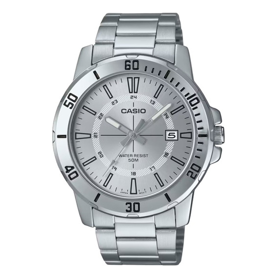 Reloj Casio Mtpvd01 7c Hombre Acero Inoxidable Fechador 