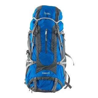 Mochila Senderismo National Geographic Everest 75 Lts Mng275 Color Azul Diseño De La Tela Poliéster