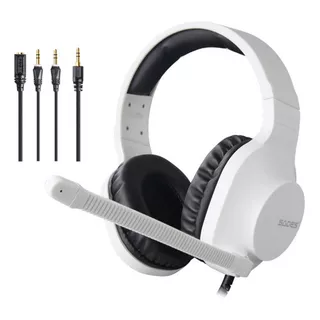 Headset Gamer Sades Spirits P/ Ps4 Ps5 Vr Xbox Cel Pc Notebook Nintendo Switch Fone De Ouvido Com Microfone Branco