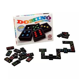 Domino Multicolor Ruibal 28 Fichas Plasticas Mundo Manias