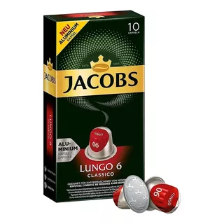 Cápsulas De Café Jacobs Lungo 6 Classico X 10 U