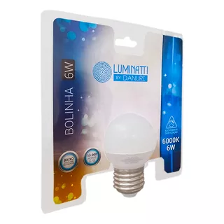 Kit 10 Lâmpadas Luminatti Bolinha 2700k 6w Bivolt E27