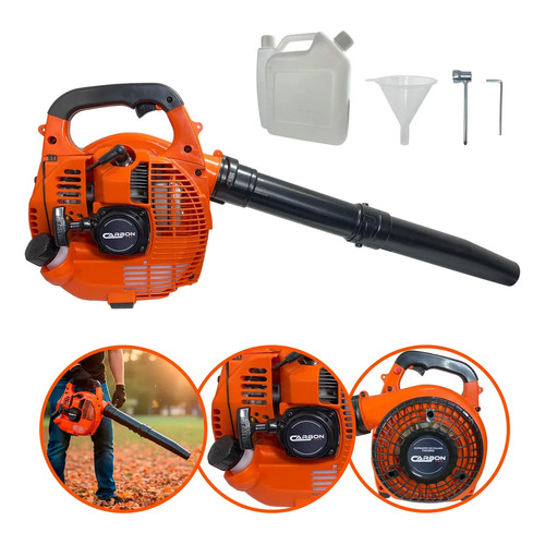 Soprador de folhas lateral Fak260S 2T 26Cc 0,90Hp Carbon Fak cor laranja profissional a gasolina