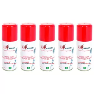 Kit 5 Sprays P/ Teste Em Detectores De Fumaça 400ml