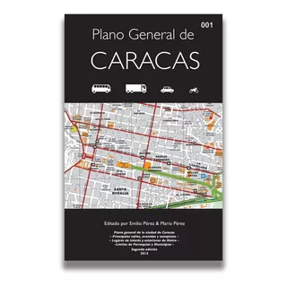 Plano General De Caracas Tamaño Pequeño (plegable)
