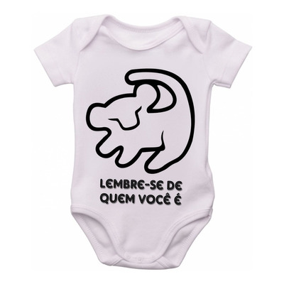 Body Infantil Roupa Bebê Rei Leão Lion King Simba Lembre-se 