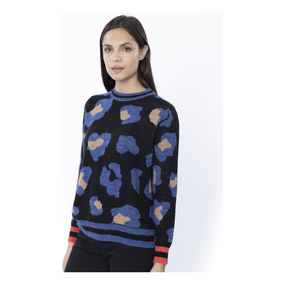 Sweater Estampado Animal Print Aurora Mujer Asterisco