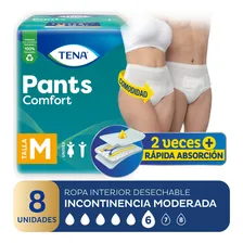 Ropa Interior Tena Pants Clásico Talle M X8 Unidades