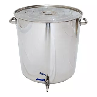 Panela De Inox Caldeirão N55 125 Litros C/ Válvula