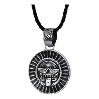 Collar Dije Dios Mictlantecuhtli Azteca Muerte Plata925