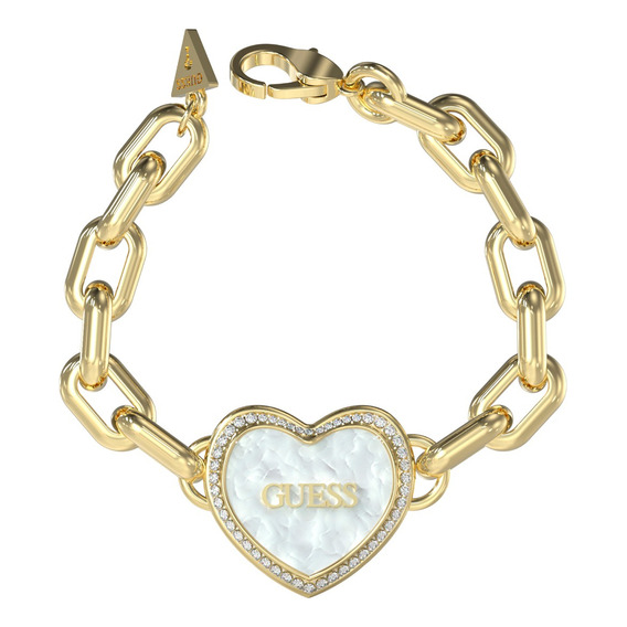  Pulsera Guess Jubb04021jwygwhl De Acero Inoxidable Color Dorado Para Adultos 19cm De Largo / 8cm De Diámetro