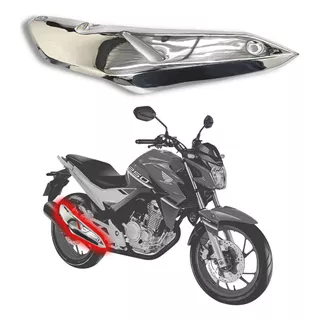 Protetor Do Escapamento Cromado Cb 250f Twister 16 Quallymot