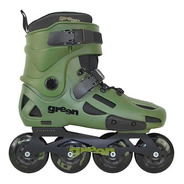 Patins Traxart Green Inline Adulto Profissional Abec-9 Nf