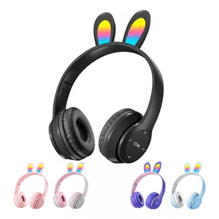 Mayoreo -auriculares Bluetooth Luminoso Conejo Diadema Niños