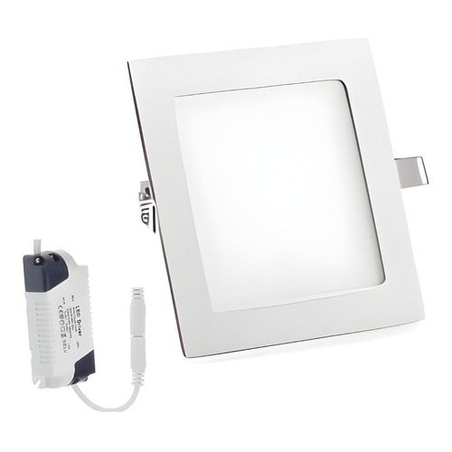 Foco Plafon Techo Lampara Cocina Led Interior Embutidos 24w Color Blanco brillante