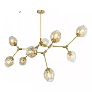 Luminária Molecular 9 Globos Teto Articulada Pendente Lustre