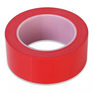 Cinta Demarcación Roja Pvc 5cm X 33 Mts Marca Usa