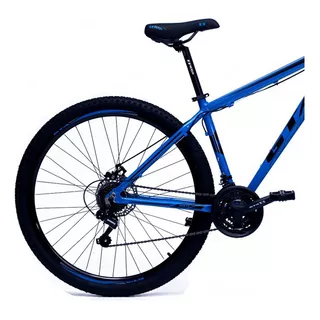 Bike Aro 29 Trilha Shimano Acera 27 Marchas F. Hidraulico Cor Azul Tamanho Do Quadro 17