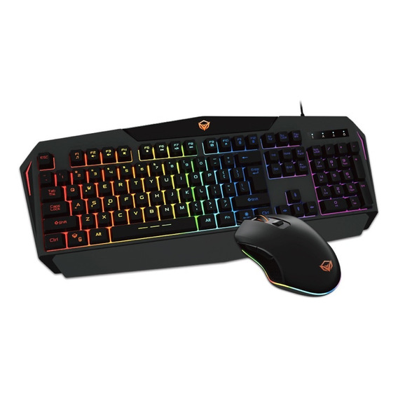 Combo Teclado Mouse Gamer Meetion Mt-c510 Luces Rgb Pc Ps4
