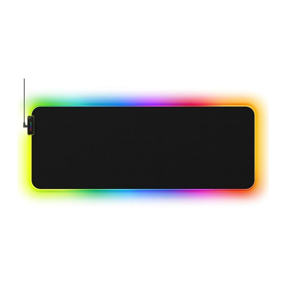 Tronsmart Mouse Pad Gamer Led Rgb Base De Goma 80x30 Cm Color Negro